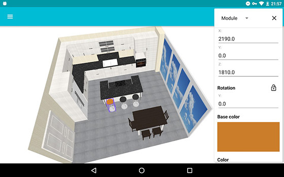 Android Kitchen Planner 3d 43a50 Home Design Application