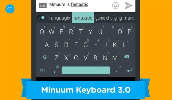 Minuum Android Keyboard application 39882