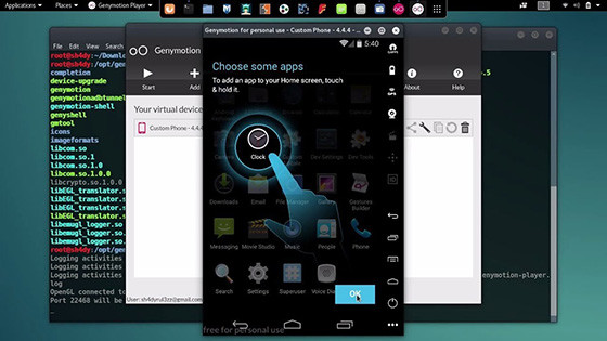 Free Android Genymotion A04f7 emulator